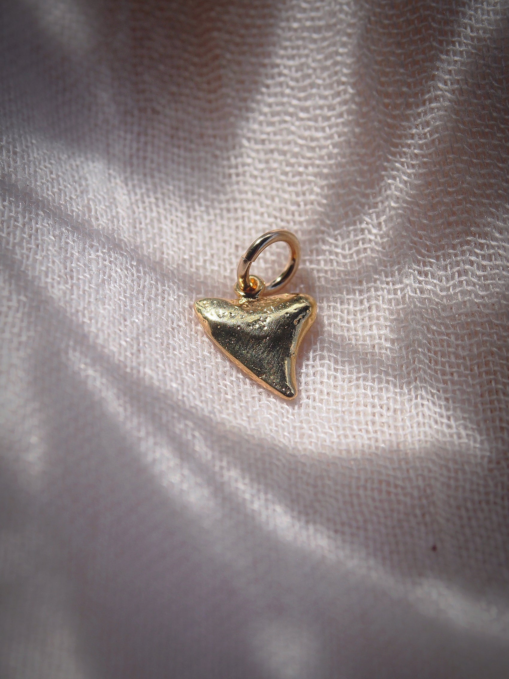 Petite Gold Shark Tooth Charm