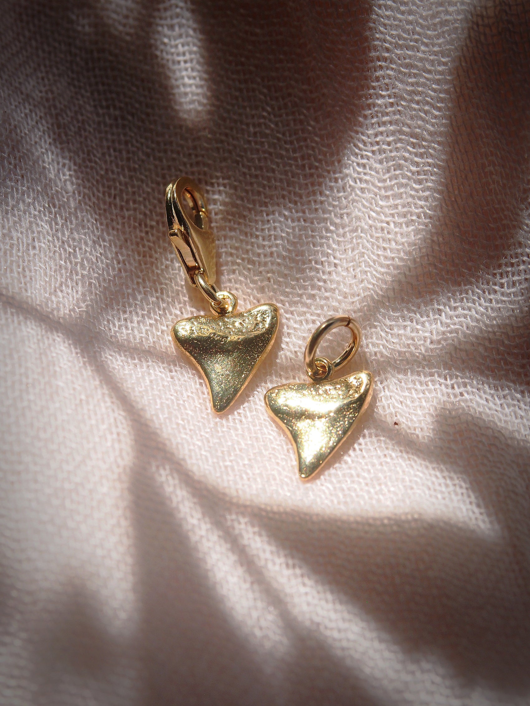 Petite Gold Shark Tooth Charm