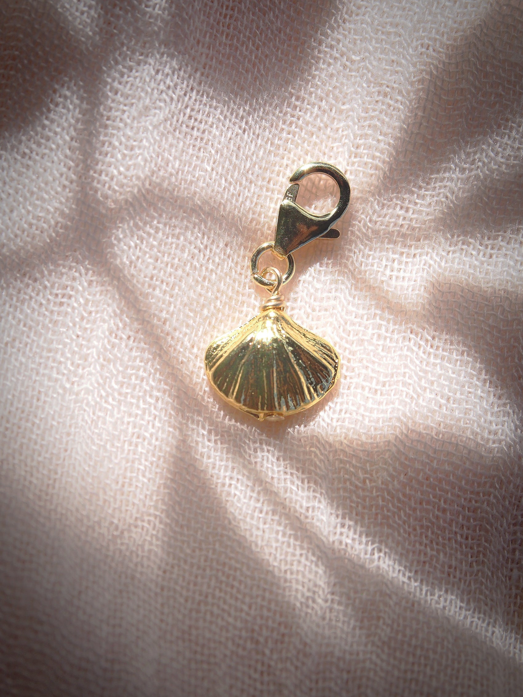 Gold Plated Shell Charm