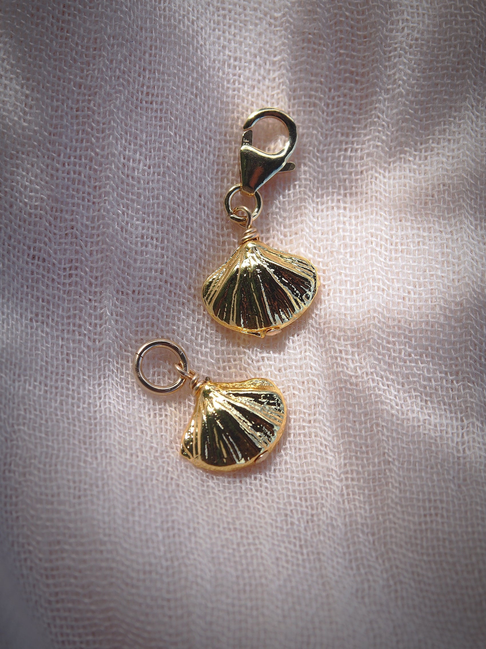 Gold Plated Shell Charm