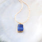 Lapis Lazuli Gemstone Gold Pendant Necklace - Ku