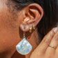 Earrings - Large Shell Earrings - Ainanani - ke aloha jewelry