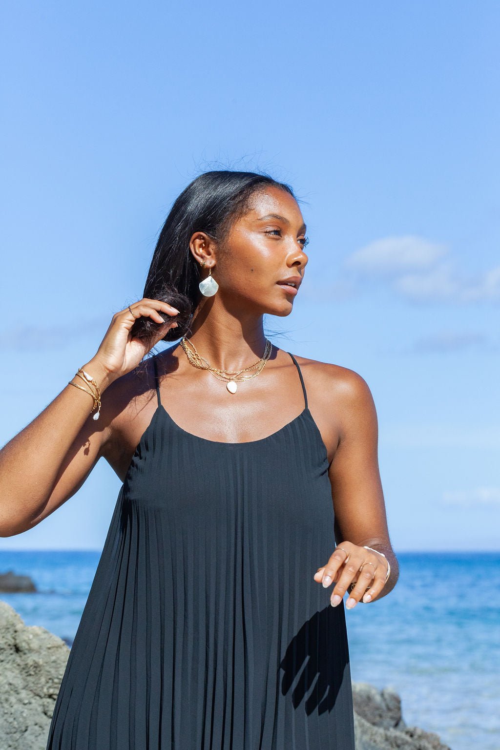 Earrings - Large Shell Earrings - Ainanani - ke aloha jewelry