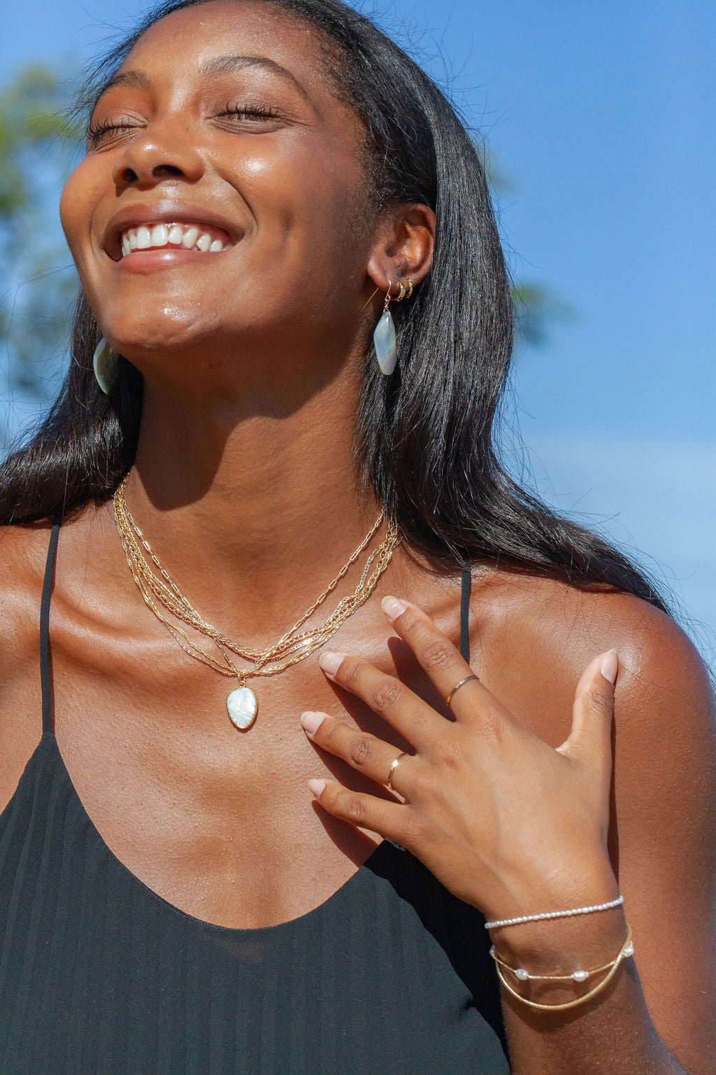 Earrings - Large Shell Earrings - Ainanani - ke aloha jewelry