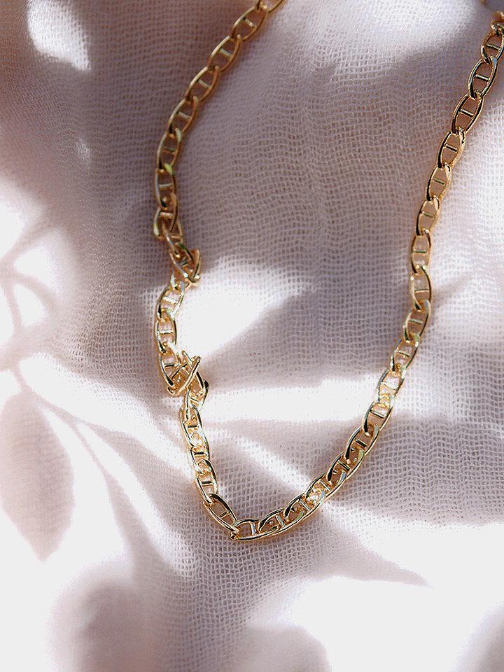Gold Necklace - Layering Gucci Chain Necklace - Ali'i - ke aloha jewelry