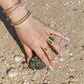 Rings - Medium Vermeil Gold Cigar Band Ring - Akau - ke aloha jewelry