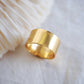 Medium Vermeil Gold Cigar Band Ring - Akau
