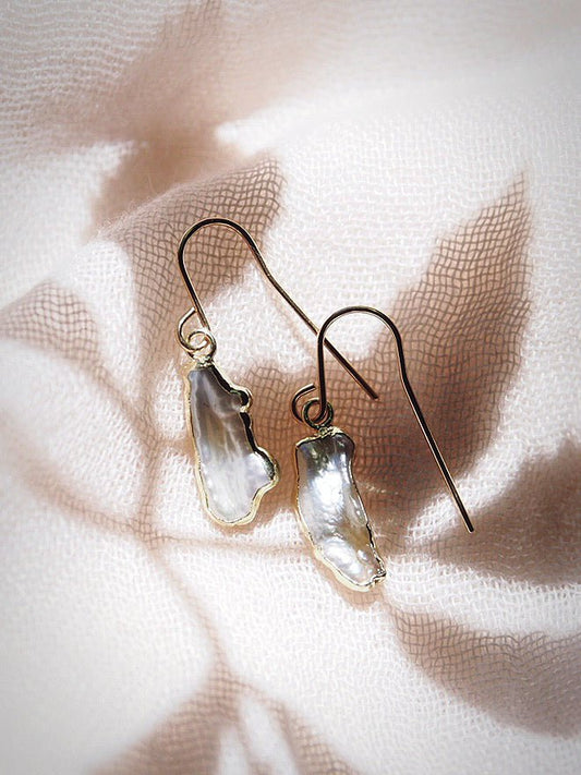 Earrings - Mini Biwa Pearl Earrings - Kiana - ke aloha jewelry