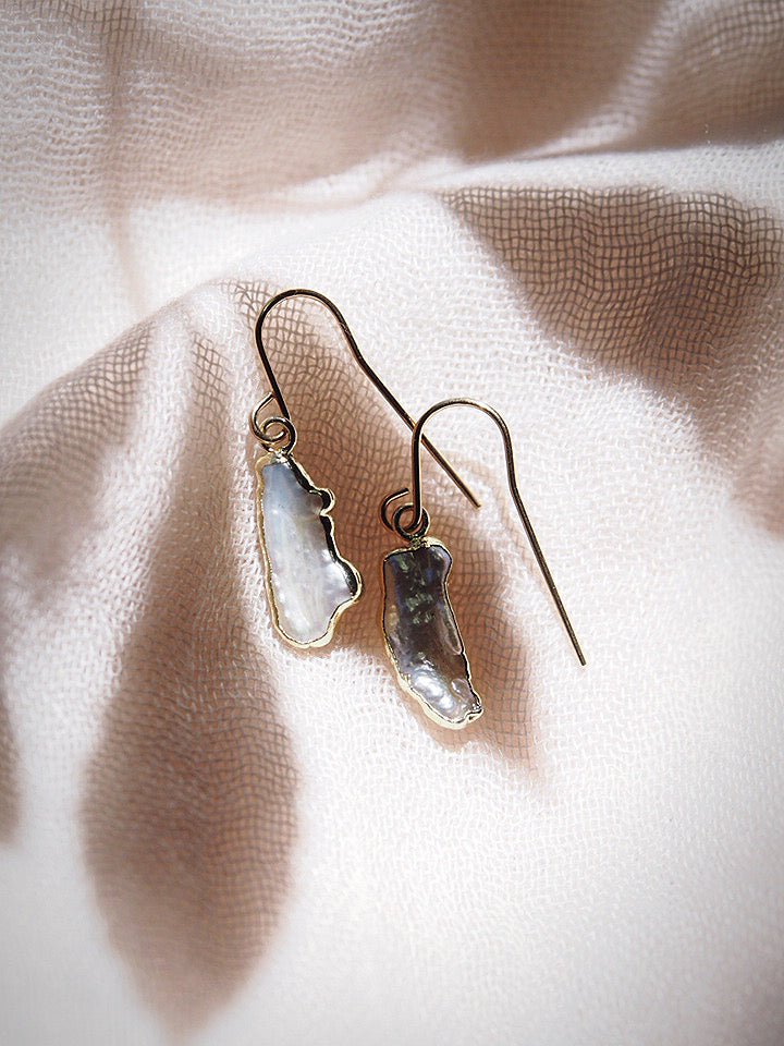 Earrings - Mini Biwa Pearl Earrings - Kiana - ke aloha jewelry