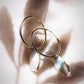 Earrings - Mini Biwa Pearl Hoop Earrings - Kaimana - ke aloha jewelry