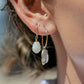 Earrings - Mini Biwa Pearl Hoop Earrings - Kaimana - ke aloha jewelry