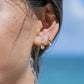 Earrings - Mini Gold Dome Huggie Hoop Earrings - Aniani - ke aloha jewelry