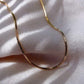 Gold Necklace - Mini Herringbone Chain - Laka - ke aloha jewelry