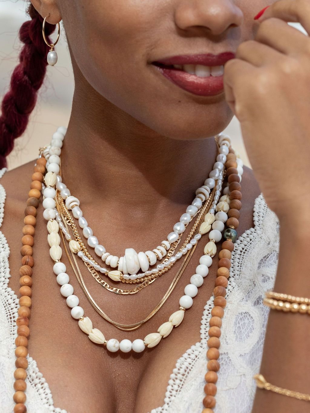 Gold Necklace - Mini Herringbone Chain - Laka - ke aloha jewelry