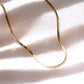 Gold Necklace - Mini Herringbone Chain - Laka - ke aloha jewelry