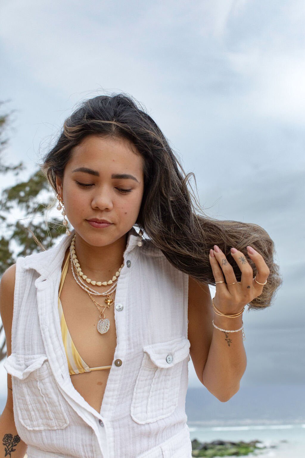 - Monstera Chain Necklace - Makana - ke aloha jewelry