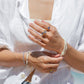 Gold Necklace - Mother of Pearl Pikake Bracelet - Mauloa - ke aloha jewelry
