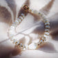 Gold Necklace - Mother of Pearl Pikake Bracelet - Mauloa - ke aloha jewelry