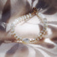 Gold Necklace - Mother of Pearl Pikake Bracelet - Mauloa - ke aloha jewelry