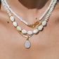 Gold Necklace - Mother of Pearl Pikake Necklace - Mauloa - ke aloha jewelry