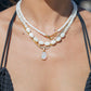 Gold Necklace - Mother of Pearl Pikake Necklace - Mauloa - ke aloha jewelry