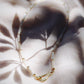 Gold Necklace - Mother of Pearl Pikake Necklace - Mauloa - ke aloha jewelry
