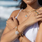 Mother of Pearl Shell Monstera Charm