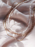 Gold Necklaces - Pearl & Gold Chain Layering Necklace Set - ke aloha jewelry