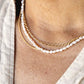 Gold Necklaces - Pearl & Gold Chain Layering Necklace Set - ke aloha jewelry