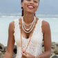 Earrings - Pearl Gold Hoop Earrings - Keilani - ke aloha jewelry