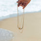 Gold Necklace - Petite Gold Shark Tooth Necklace - Mano Petite - ke aloha jewelry