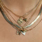 Gold Necklace - Petite Gold Shark Tooth Necklace - Mano Petite - ke aloha jewelry
