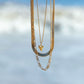 Gold Necklace - Petite Gold Shark Tooth Necklace - Mano Petite - ke aloha jewelry