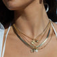 Gold Necklace - Petite Gold Shark Tooth Necklace - Mano Petite - ke aloha jewelry