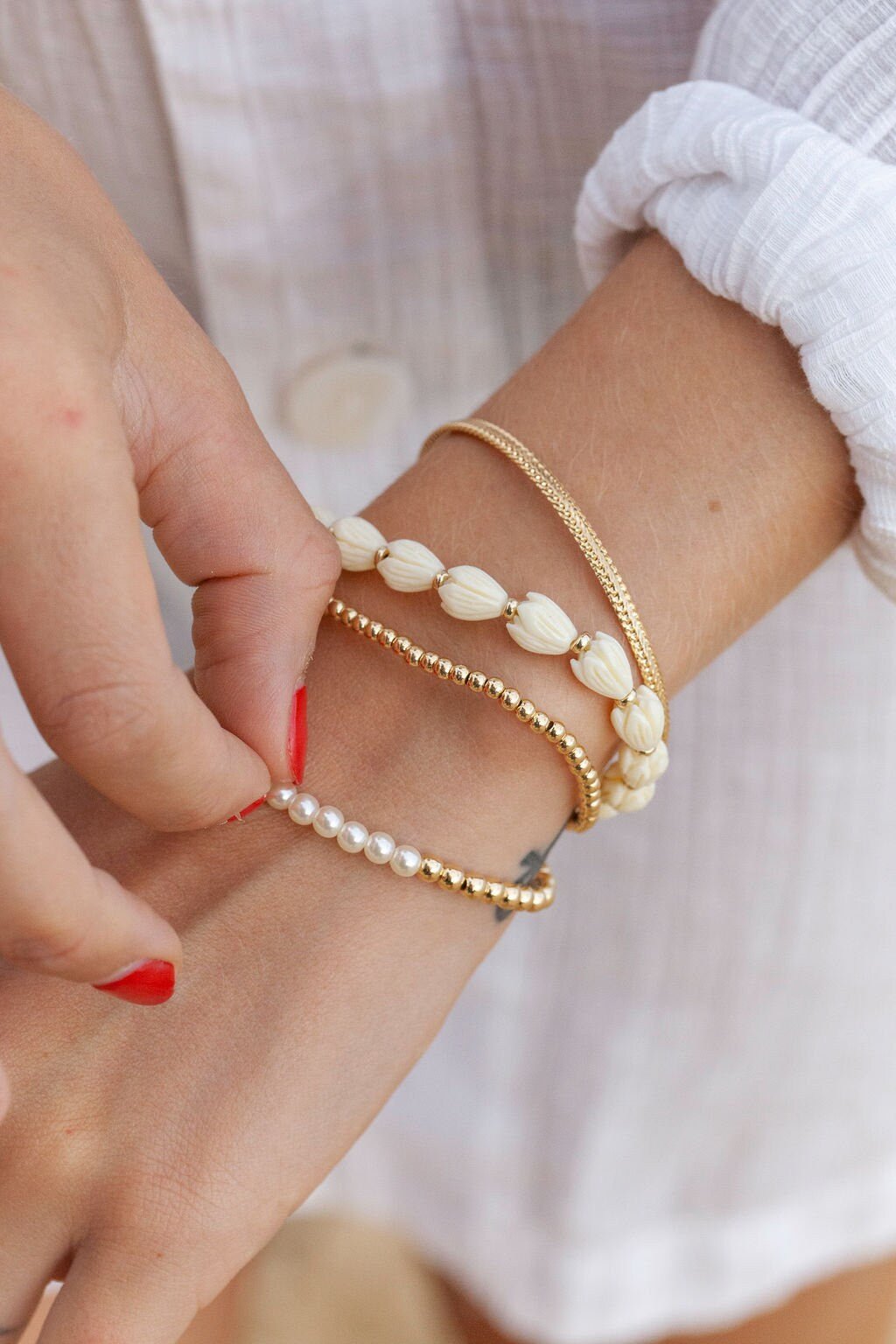 - Pikake Bracelet - Aloalo - ke aloha jewelry