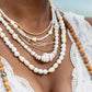 Gold Necklace - Pikake Gold Pearl Bead Necklace - Mele - ke aloha jewelry