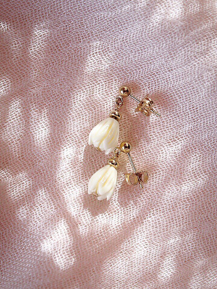 - Pikake Stud Earrings - Aloalo - ke aloha jewelry