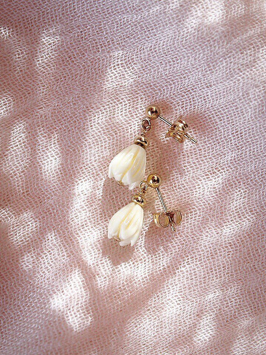 - Pikake Stud Earrings - Aloalo - ke aloha jewelry