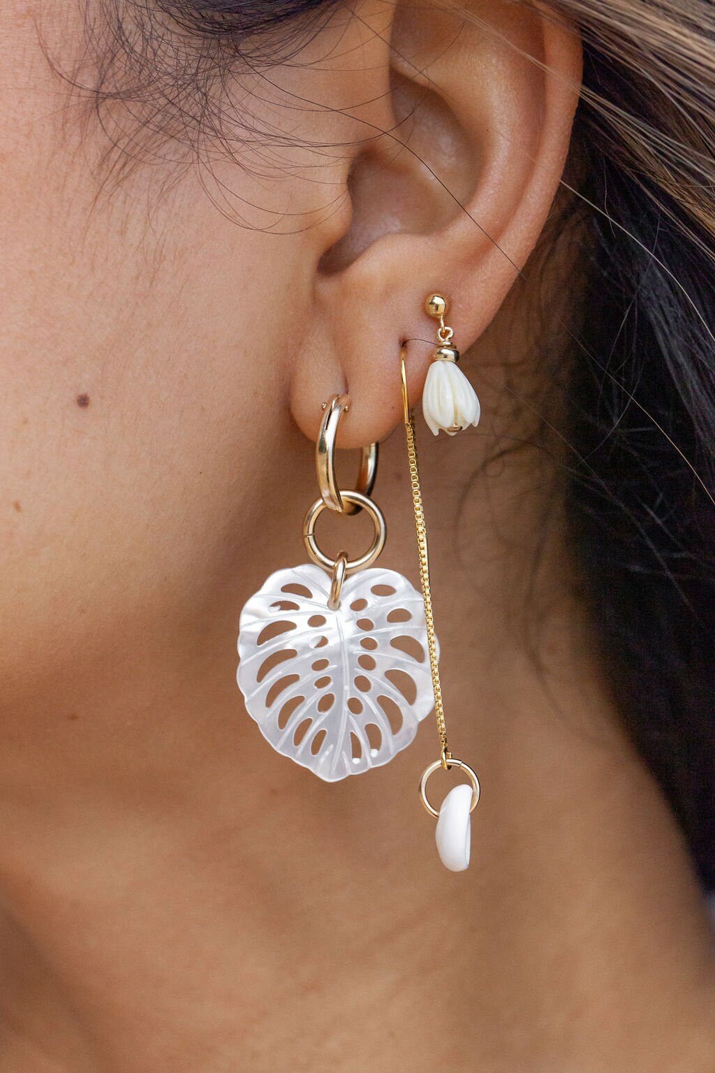 - Pikake Stud Earrings - Aloalo - ke aloha jewelry