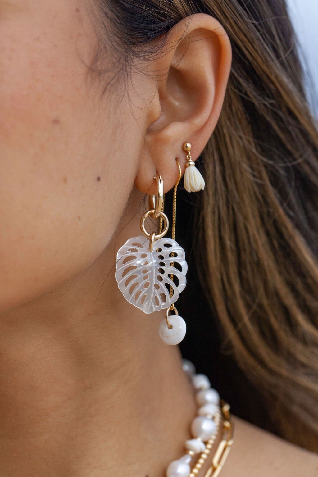 - Pikake Stud Earrings - Aloalo - ke aloha jewelry