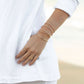 Gold Bracelet - Plain Bold Gold Cuff Bracelet - Maui - ke aloha jewelry