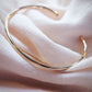 Gold Bracelet - Plain Bold Gold Cuff Bracelet - Maui - Ke Aloha Jewelry