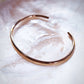 Gold Bracelet - Plain Bold Gold Cuff Bracelet - Maui - Ke Aloha Jewelry