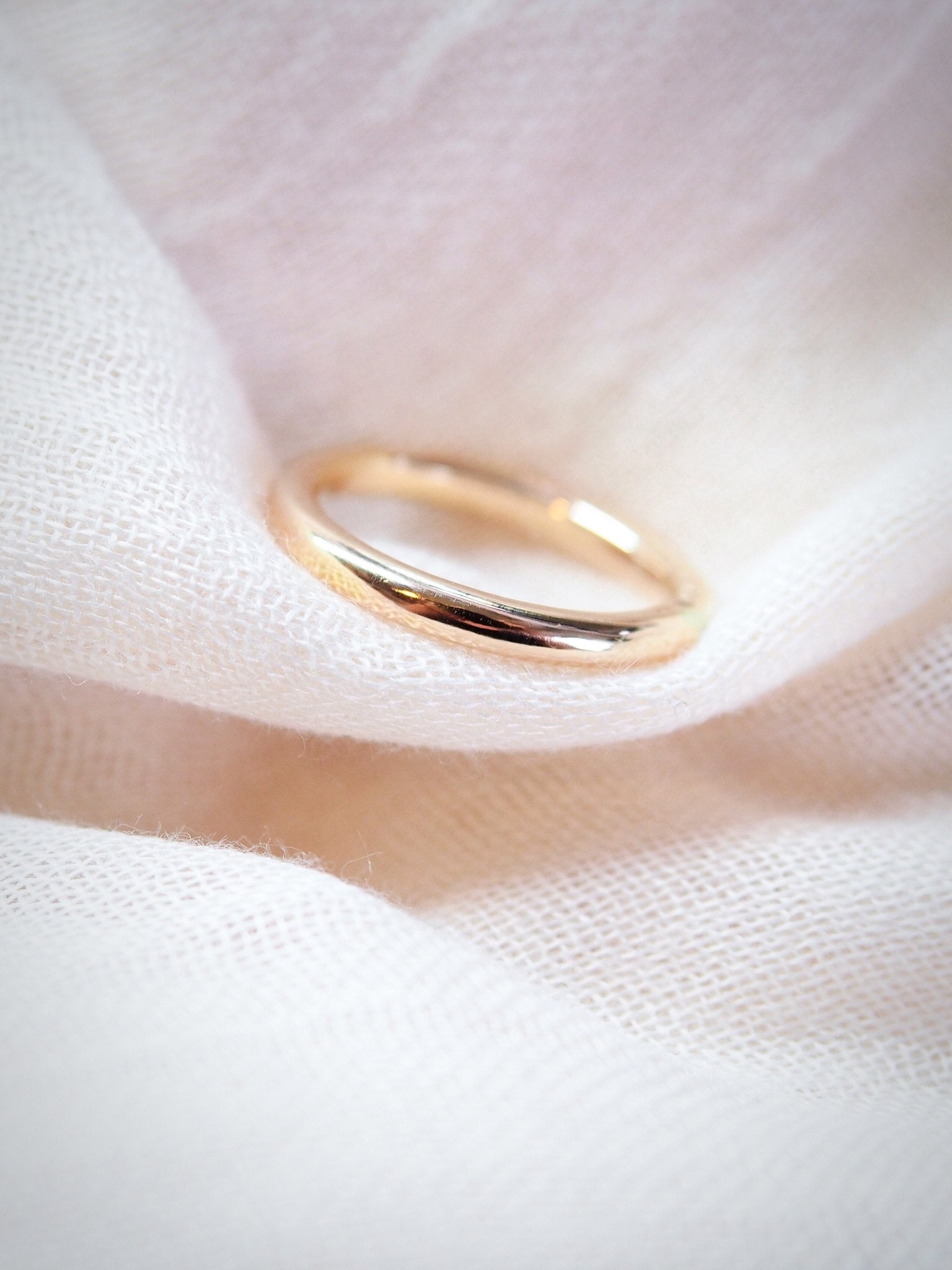 Rings - Plain Bold Gold Stack Ring - Maui - Ke Aloha Jewelry