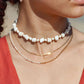 Gold Necklace - Puka Shell Choker Necklace - Keone - ke aloha jewelry
