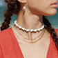 Gold Necklace - Puka Shell Choker Necklace - Keone - ke aloha jewelry