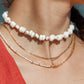 Gold Necklace - Puka Shell Choker Necklace - Keone - ke aloha jewelry