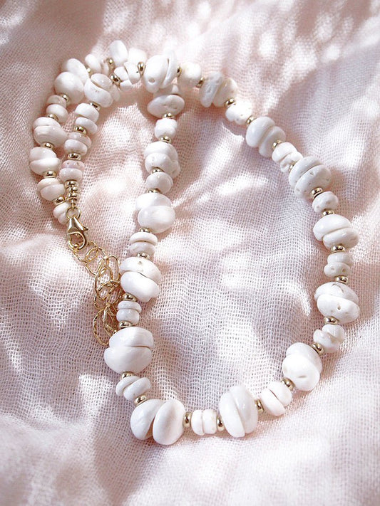 - Puka Shell Choker Necklace - Keone - ke aloha jewelry