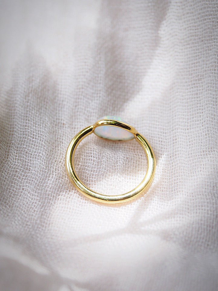 Rings - Rose Cut Fire Opal Ring - Kalino - ke aloha jewelry