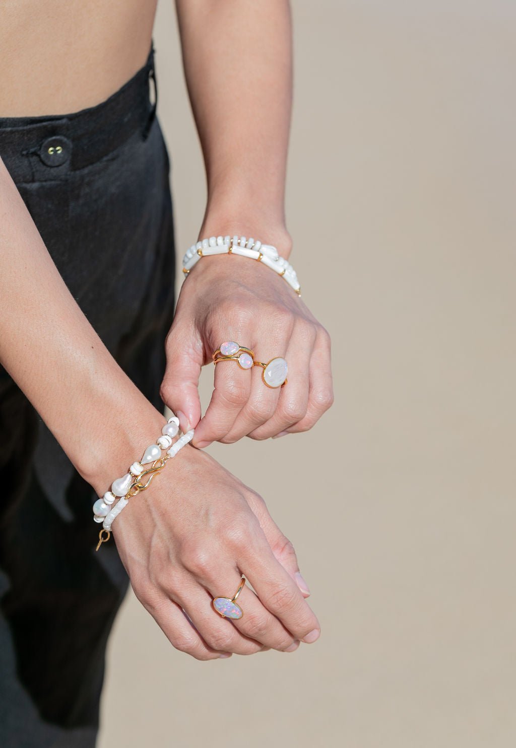 Rings - Rose Cut Fire Opal Ring - Kalino - ke aloha jewelry